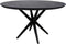 HSM Collection-Ronde Eettafel Zurich-2-ø120x76-Zwart-Mango/Metaal