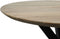 HSM Collection-Ronde Eettafel Zürich -140x140x76-Naturel/Zwart-Acacia/Metaal