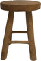 HSM Collection-Ronde Kruk-30x30x42-Naturel-Teak