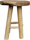 HSM Collection-Ronde Kruk-ø40x50-Naturel-Teak
