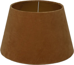 HSM Collection-Ronde Lampenkap Conisch-ø28-ø40x25-Beige/Goud-Stof