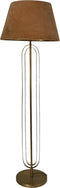 HSM Collection-Ronde Lampenkap Conisch-ø35-ø52x32-Beige/Goud-Stof