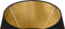 HSM Collection-Ronde Lampenkap Conisch-ø35-ø52x32-Zwart/Goud-Katoen