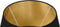 HSM Collection-Ronde Lampenkap Conisch-ø35-ø52x32-Zwart/Goud-Stof