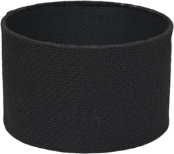 HSM Collection-Ronde Lampenkap-ø32x20-Zwart-Jute
