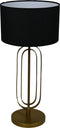 HSM Collection-Ronde Lampenkap-ø32x20-Zwart-Katoen