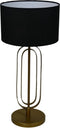 HSM Collection-Ronde Lampenkap-ø32x20-Zwart-Katoen