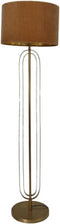 HSM Collection-Ronde Lampenkap-ø42x28-Beige/Goud-Stof