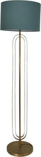 HSM Collection-Ronde Lampenkap-ø42x28-Blauw-Katoen