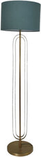HSM Collection-Ronde Lampenkap-ø42x28-Blauw-Katoen