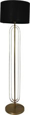 HSM Collection-Ronde Lampenkap-ø42x28-Zwart-Jute