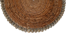 HSM Collection-Ronde Placemat S/6-30x30-Naturel-Bananenblad