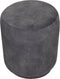 HSM Collection-Ronde Poef Otto-37x37x44-Dolfijn Grijs-Stof