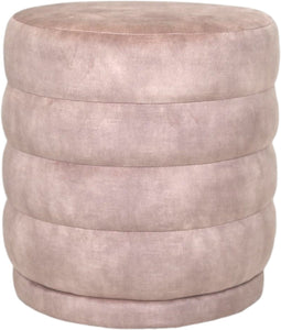 HSM Collection-Ronde Poef Rings-45x45x40-Lever-Stof