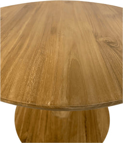 HSM Collection-Ronde Salontafel Coffees-50x50x40-Naturel-Teak