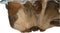 HSM Collection-Ronde Salontafel Flower Met Glas-100x100x44-Naturel-Teak