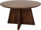 HSM Collection - Ronde salontafel met kruispoot - 80X80X45 - mat bruin - Mangohout