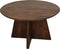 HSM Collection - Ronde salontafel met kruispoot - 80X80X45 - mat bruin - Mangohout