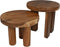 HSM Collection-Ronde Salontafel-Ø50*50-Bruin-Munggur