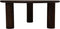 HSM Collection-Ronde Salontafel Pillar-80x80x35-Bruin-Mango