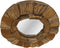 HSM Collection-Ronde Spiegel-40X40X4-Naturel-Teak