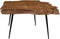 HSM Collection Salontafel 80x50x53cm Naturel Teak/Metaal