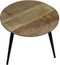 HSM Collection Salontafel Bern Rond Ø45cm Naturel/Zwart Mangohout/Metaal