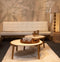 HSM Collection-Salontafel Coffees-80x80x35-Naturel/Creme-Teak/Cement