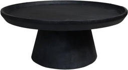 HSM Collection - Salontafel Drum - zwart - Mango hout