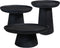 HSM Collection - Salontafel Drum - zwart - Mango hout