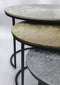 HSM Collection Salontafel Fletcher Ovaal - 70x40x50 - Grijs/Goud/Zwart - Aluminium/ijzer