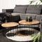HSM Collection Salontafel Maden - ø60 cm - mangohout/ijzer - s/2