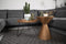 HSM Collection Salontafel met hairpin poten - ø60 cm - naturel wax