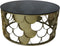 HSM Collection Salontafel Metaal/Glas Goud Zwart Ø80cm