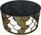 HSM Collection Salontafel Metaal/Glas Goud Zwart Ø80cm