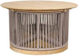HSM Collection-Salontafel Moss-37x60x60-Naturel/Bruin-Teak