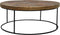 HSM Collection Salontafel mozaiek - ø80 cm - teak/ijzer