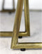 HSM Collection Salontafel Paulson - mangohout/antique gold - set van 2