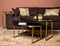 HSM Collection Salontafel Paulson - mangohout/antique gold - set van 2
