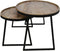 HSM Collection Salontafel Paulson - mangohout/ijzer - set van 2