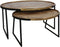HSM Collection Salontafel Paulson - mangohout/ijzer - set van 2