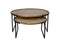 HSM Collection Salontafel Paulson - mangohout/ijzer - set van 2