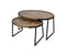 HSM Collection Salontafel Paulson - mangohout/ijzer - set van 2