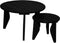 HSM Collection Salontafel Pillar Mango Zwart Ø80cm
