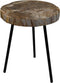 HSM Collection - Salontafel rond - ø40-44x54 - Naturel/zwart - Steen/Metaal
