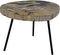 HSM Collection Salontafel rond - ø64x56x46 - Naturel/zwart - Natuursteen/metaal