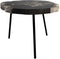 HSM Collection Salontafel rond - ø64x56x46 - Naturel/zwart - Natuursteen/metaal
