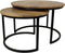 HSM Collection - salontafel Ronin Large - set van 2 - naturel / zwart