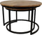 HSM Collection - salontafel Ronin Large - set van 2 - naturel / zwart