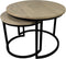 HSM Collection - salontafel Ronin Large - set van 2 - naturel / zwart